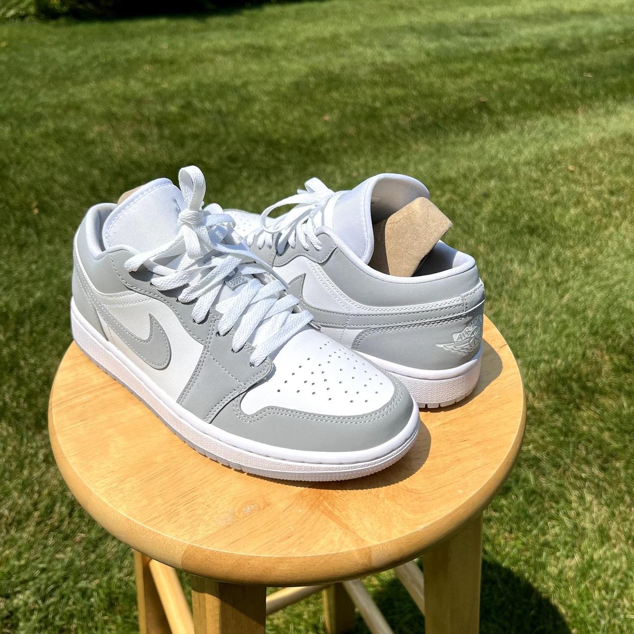 Air jordan 1 fashion white wolf grey