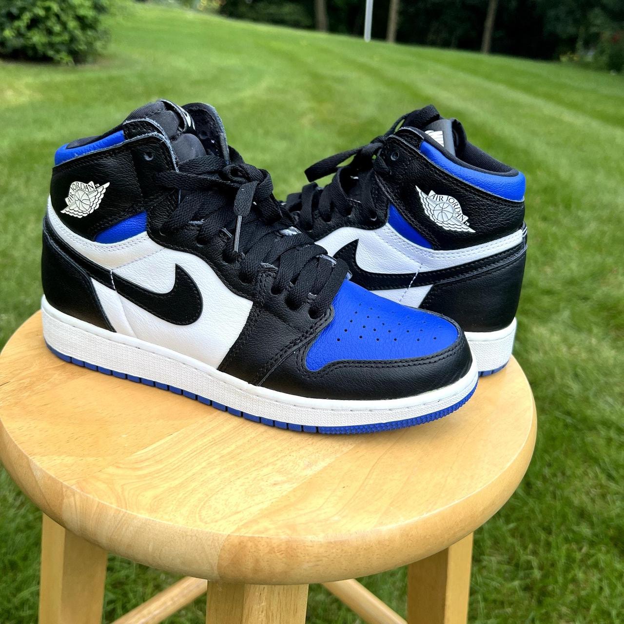 Nike Air Jordan 1 Retro High OG GS Royal Toe Men's... - Depop