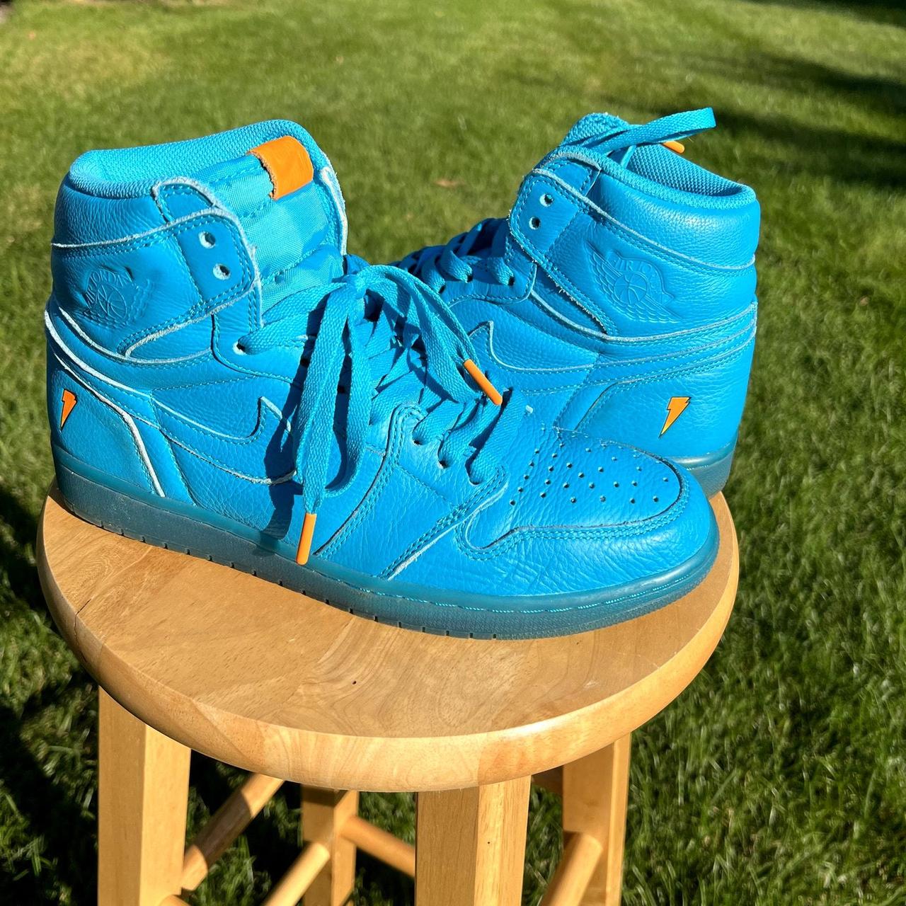 Air fashion jordan 1 retro high og blue lagoon