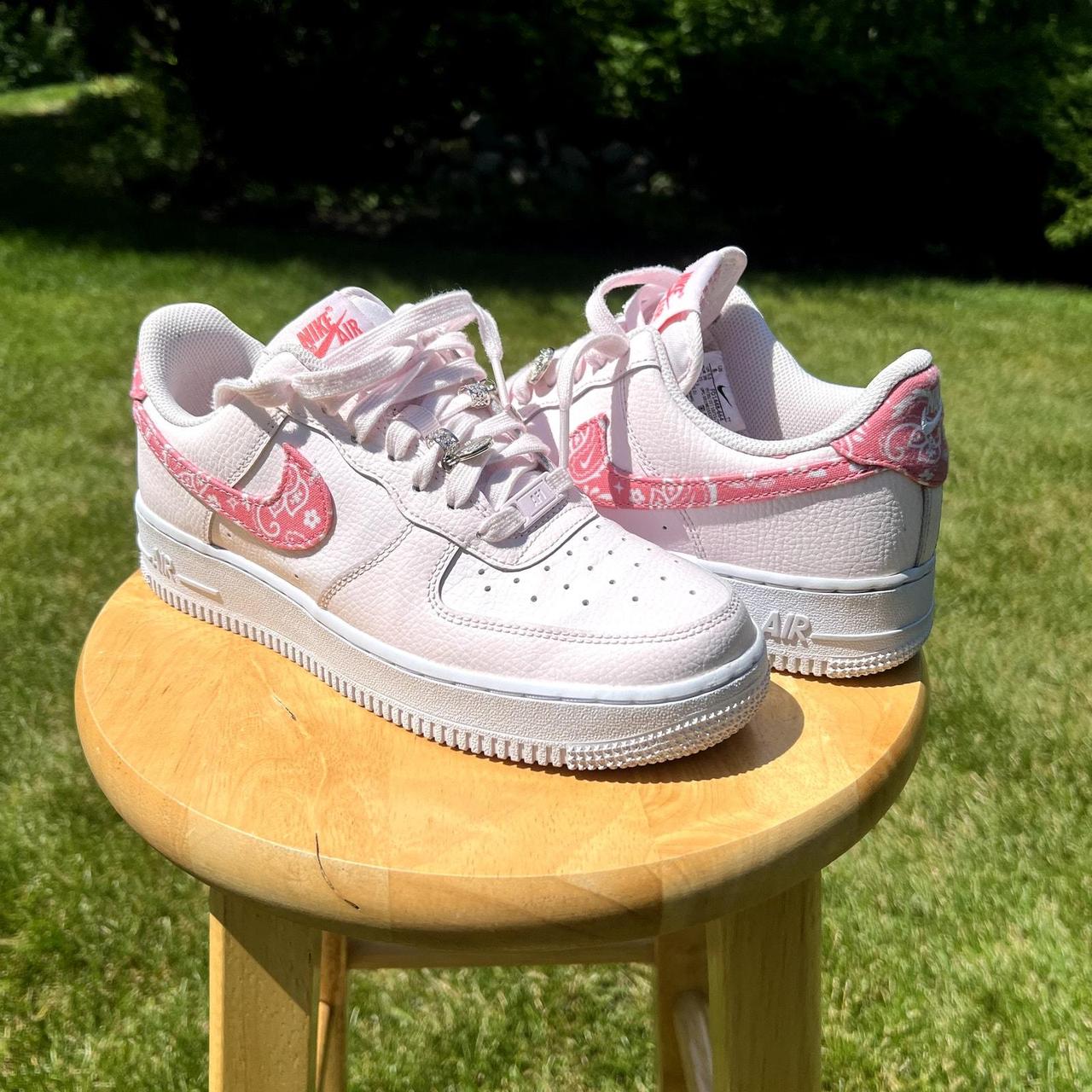 Wmns Air Force 1 07 Pink Paisley Women s Shoes 100 Depop