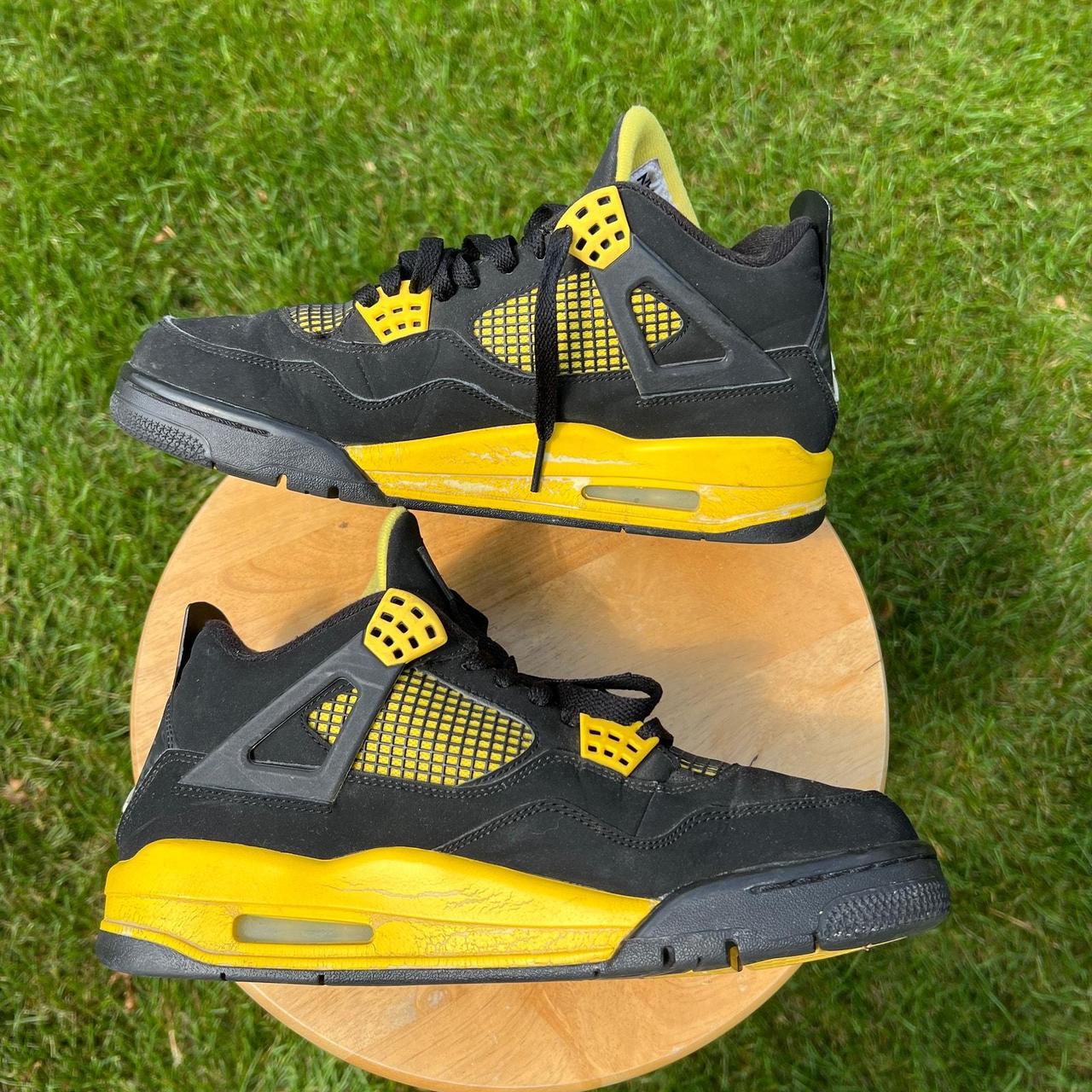 Nike Air Jordan 4 Retro Thunder 2012 Men's... - Depop