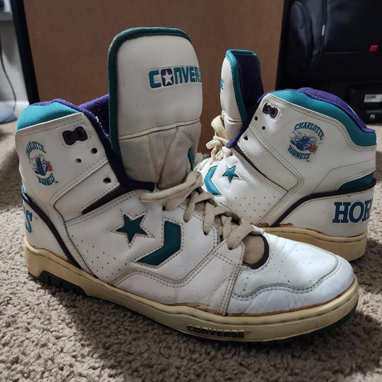 Vintage NBA Converse Charlotte Hornets Basketball. Depop