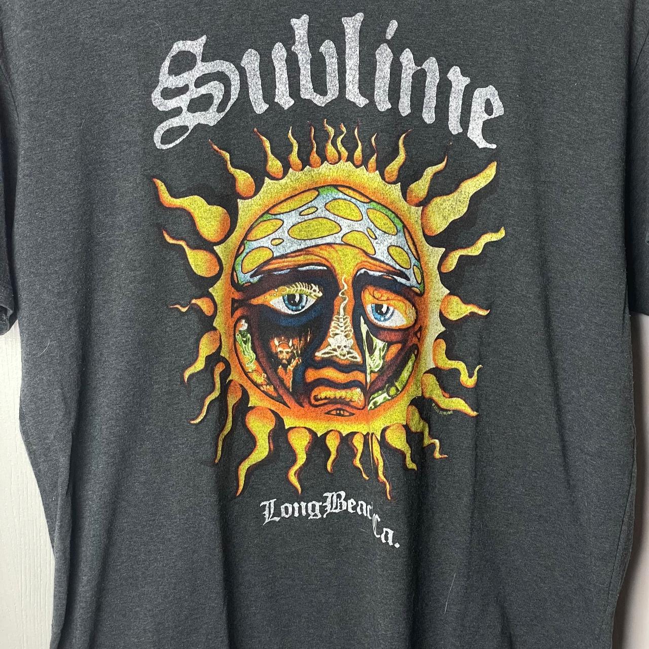 Sublime Shirt Mens Large Gray Crewneck T-shirt Graphic Band Tee