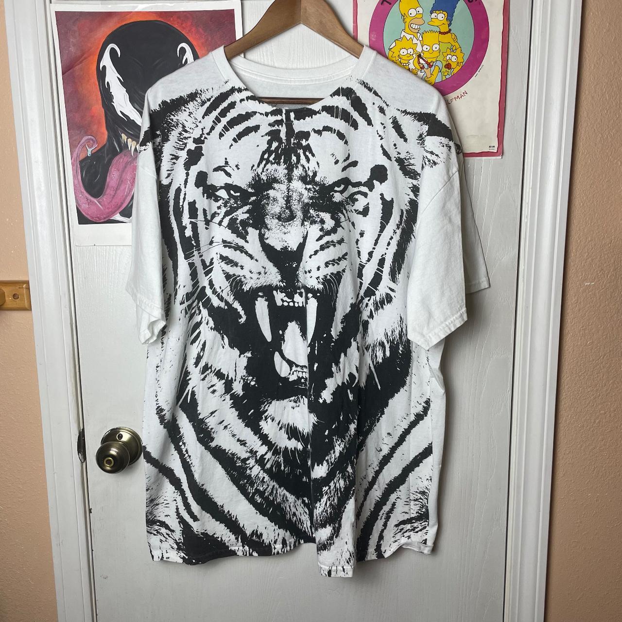 Art T-shirt Tiger Art T-shirt Animal Print T-shirt Tiger 