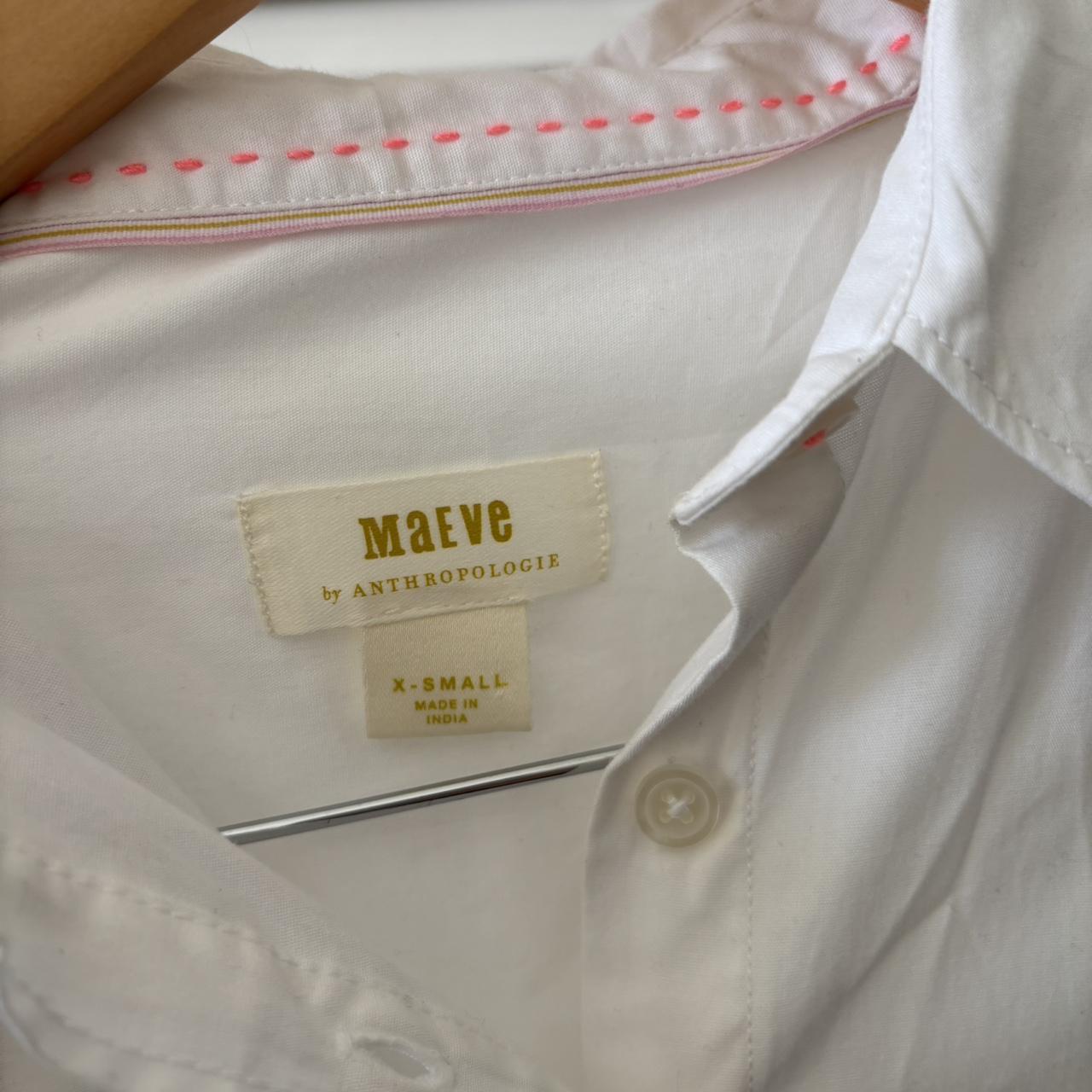 Anthropologie Women's Shirt Dress - White - XS – … - image 2