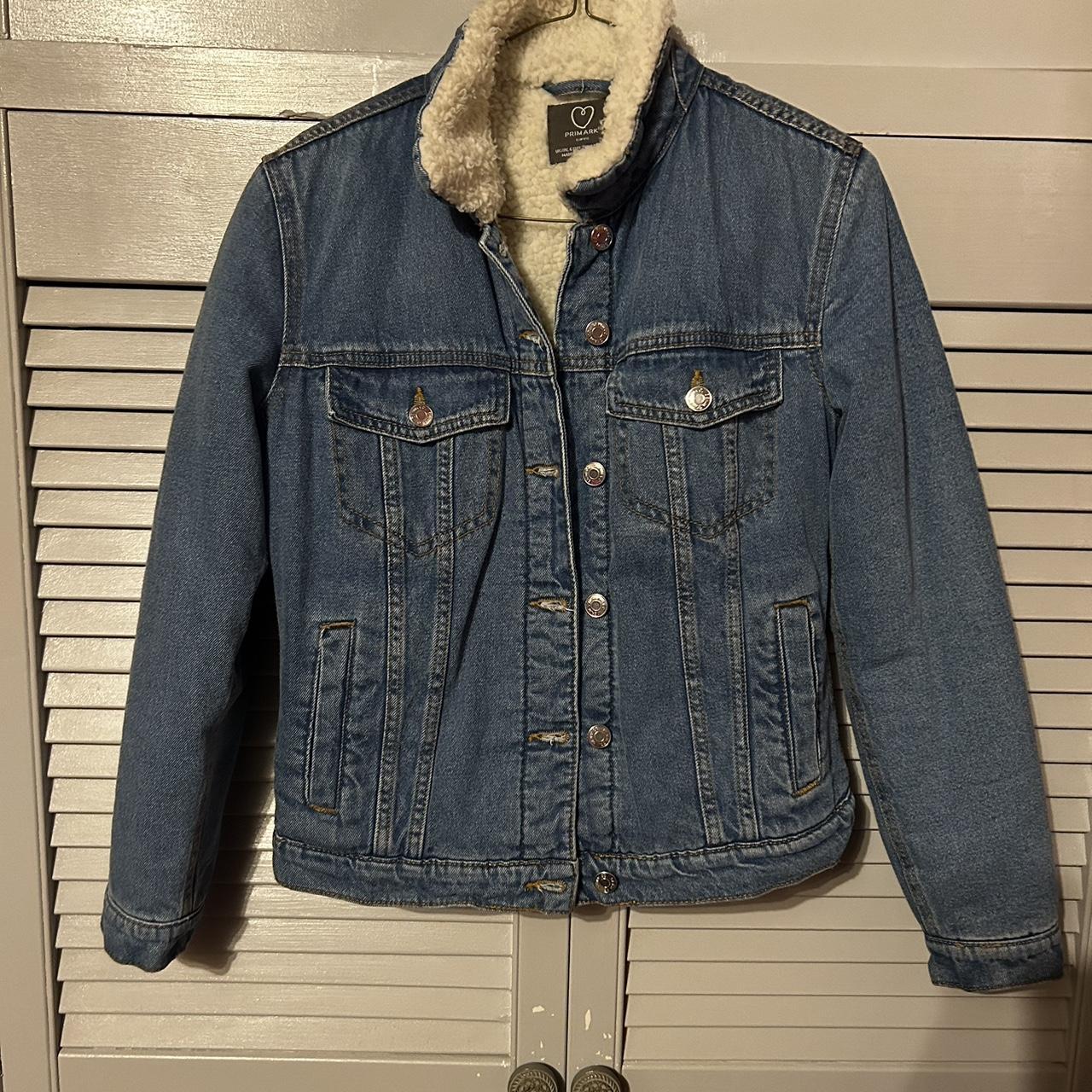 Denim jacket clearance with fur primark