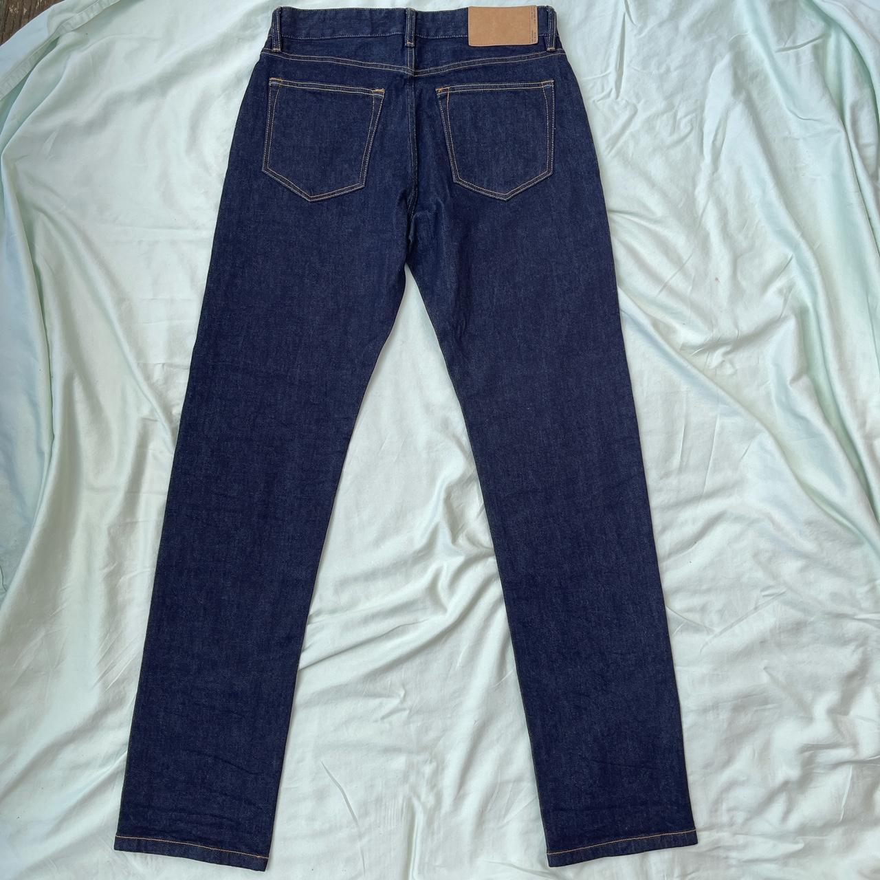 Buck Mason Men's Navy Jeans | Depop