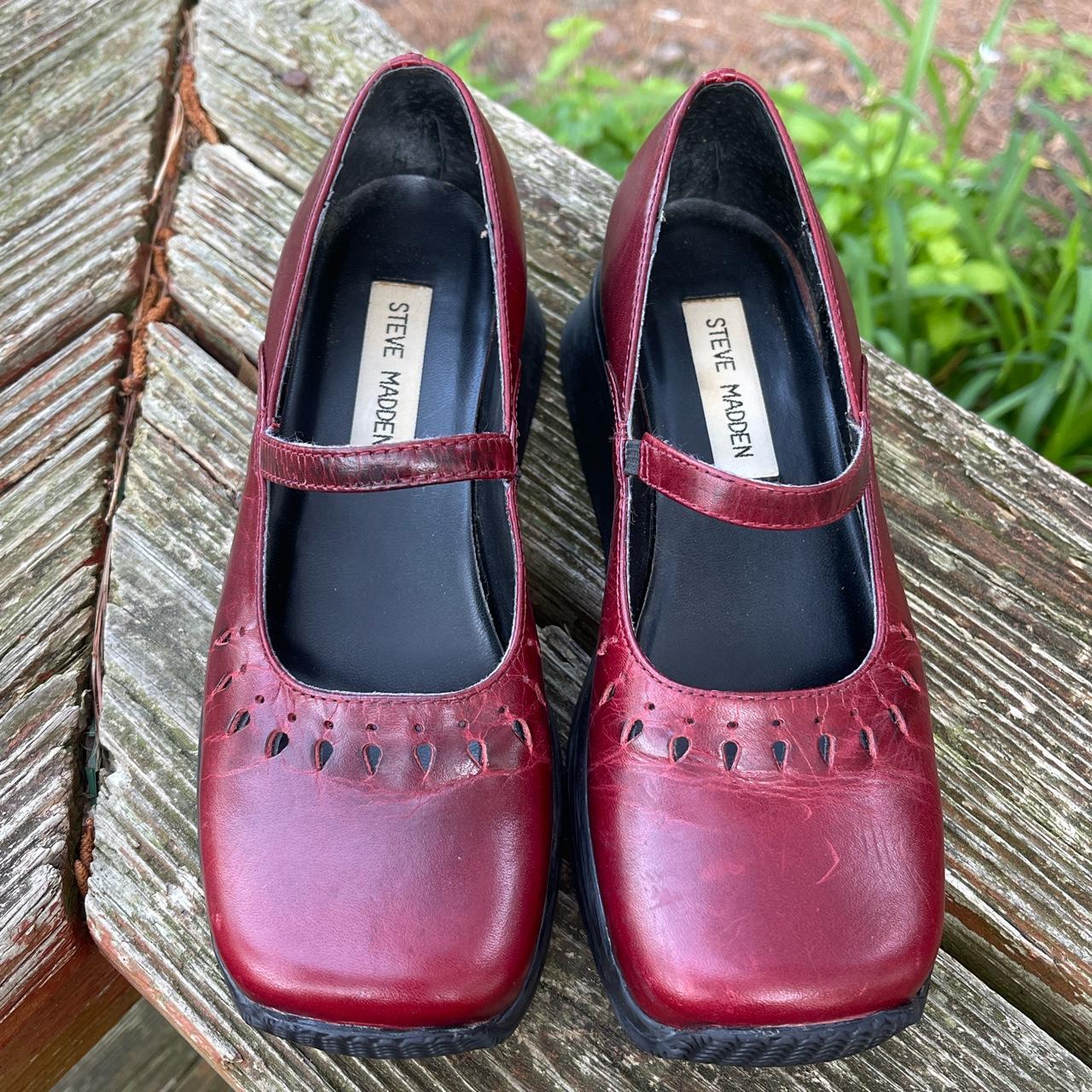 Vintage Steve Madden Platform Mary Janes Chunky | Depop