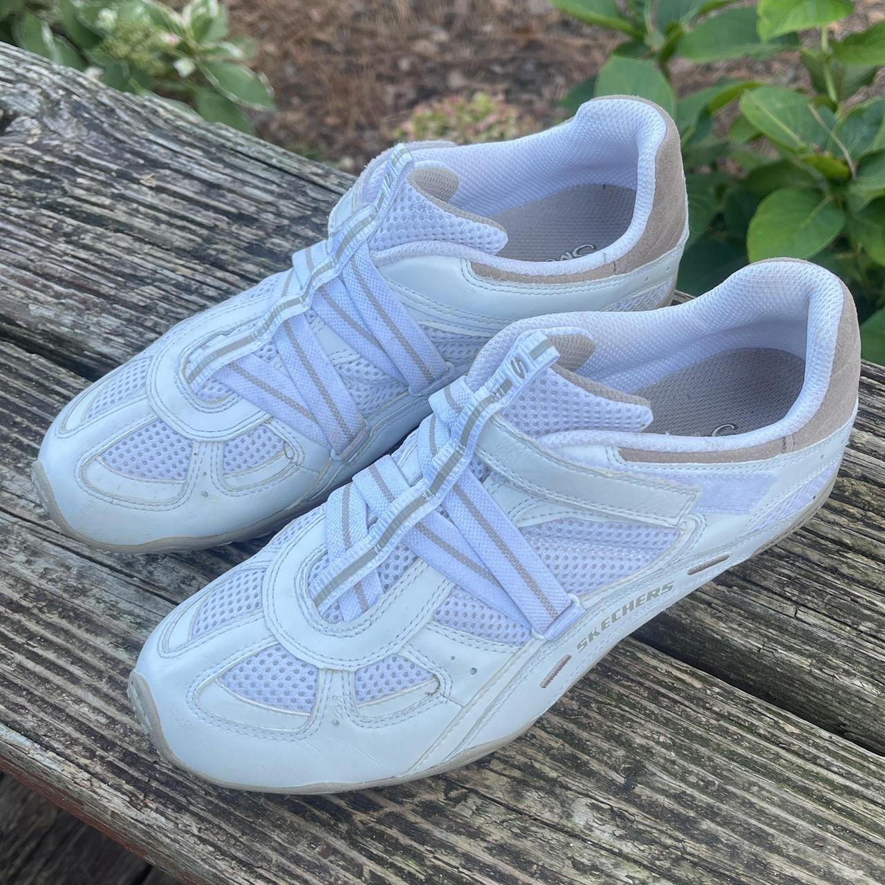 Y2k Skechers sneakers Criss cross elastic straps. Depop