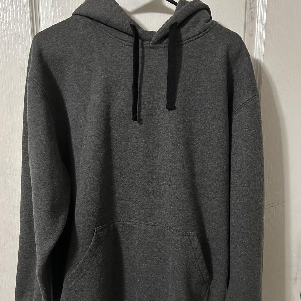 pro club hoodie | grey | medium - Depop