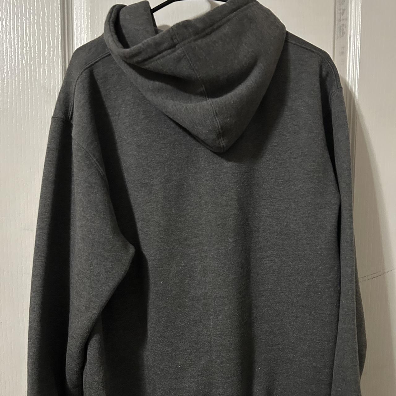 pro club hoodie | grey | medium - Depop