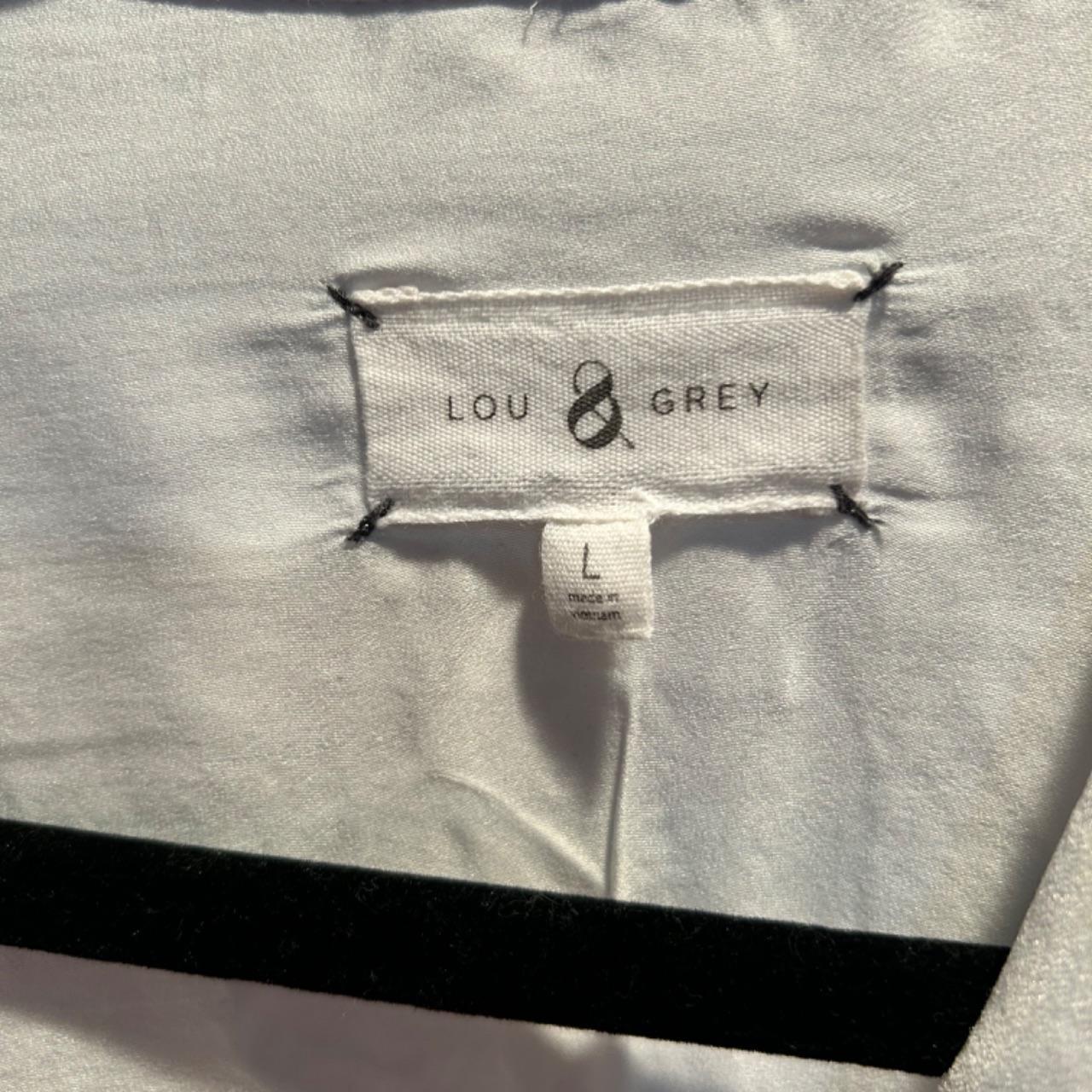 LOFT Women's Shirt - White/Grey - L – LOFTs LOU&G… - image 5