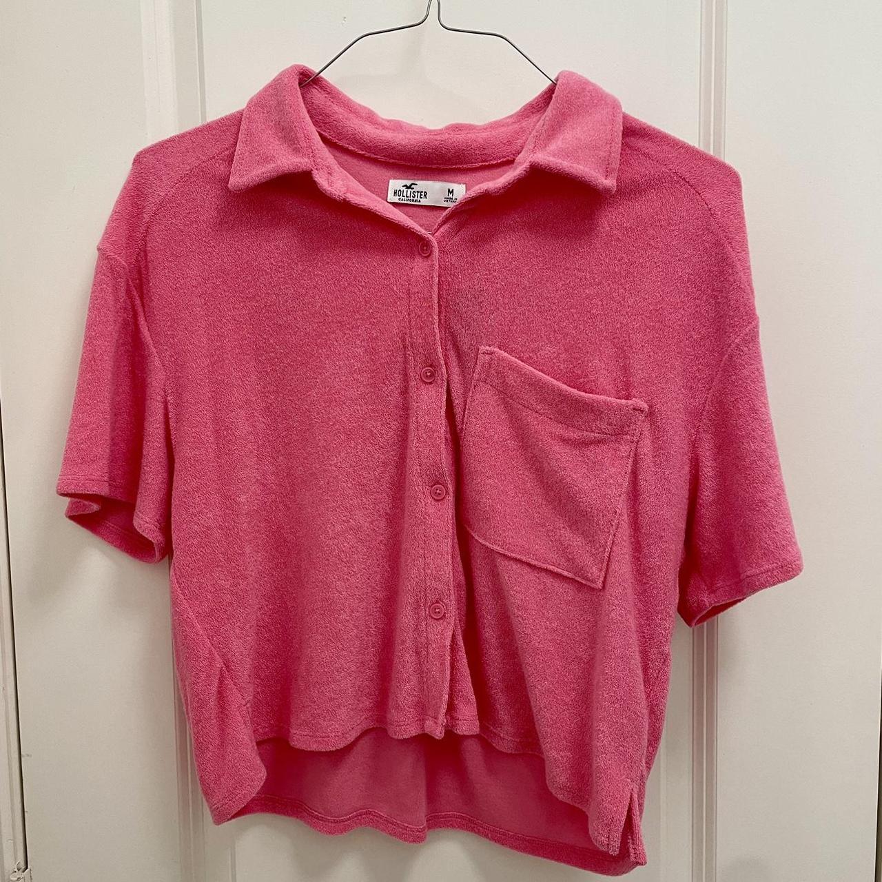 Hollister Co Women S Pink Shirt Depop