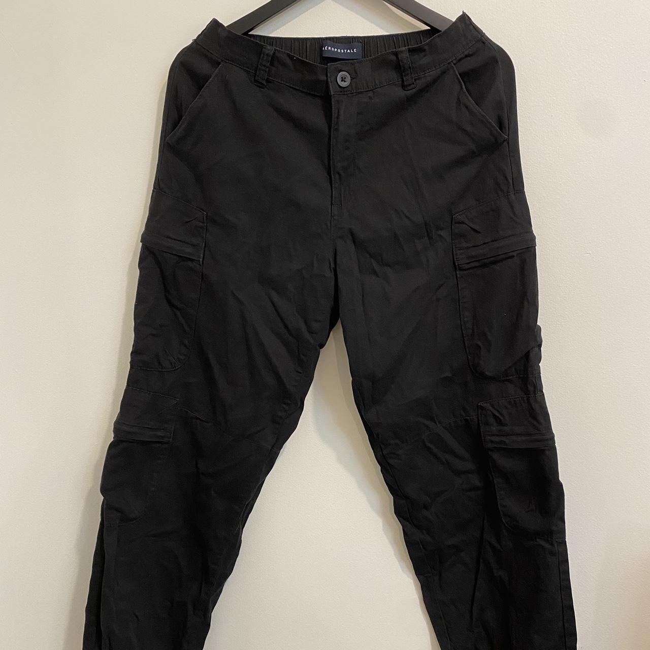 Aeropostale Women's Low rise Cargo Pants Black – Black