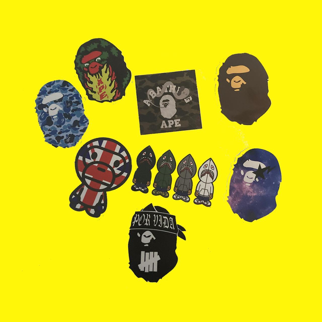 BAPE STICKERS 8 BATHING APE STICKERS very rare... Depop
