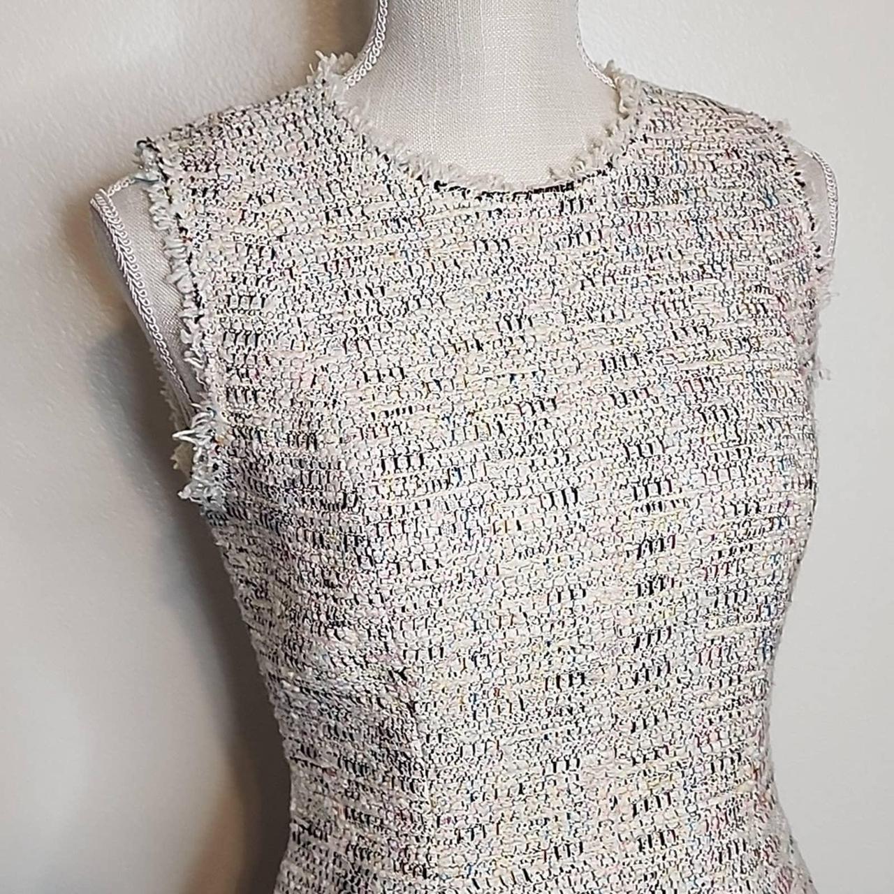 Rebecca taylor sleeveless on sale rainbow tweed dress