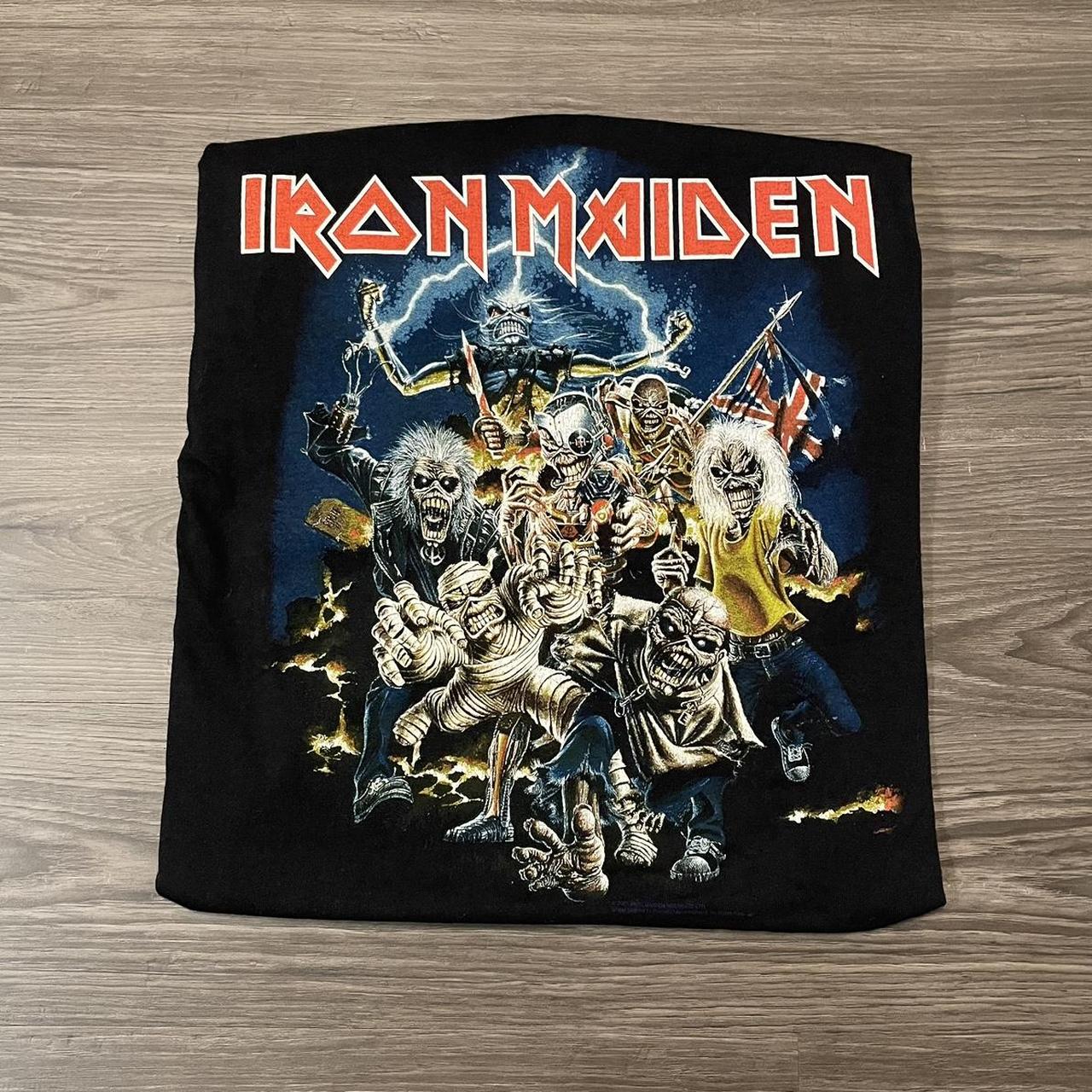 Iron Maiden T-shirt 18x27 inches Vintage... - Depop