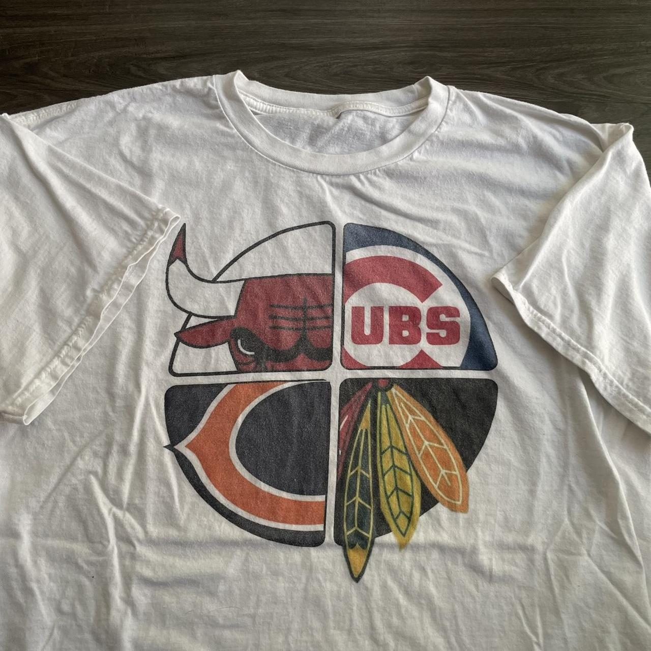 Essential Chicago sport teams Tshirt 21x27 inches... Depop