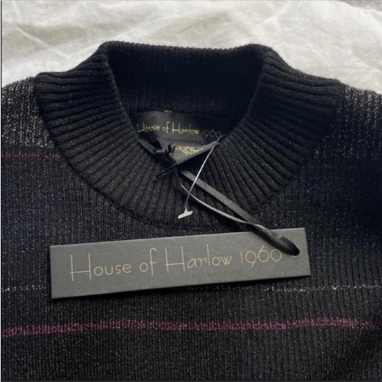 House of Harlow Women's Black and Silver Jumper (2)
