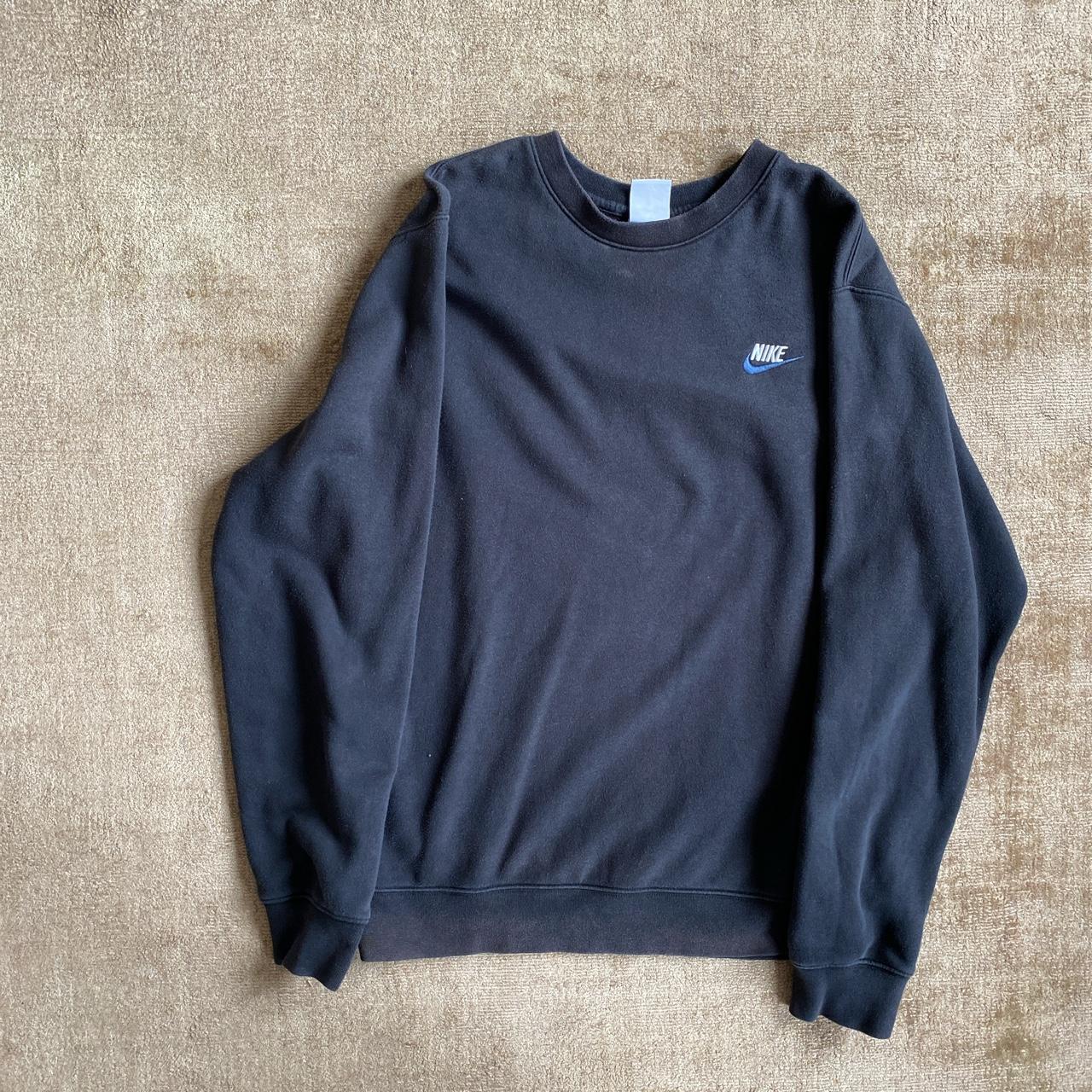 Nike Men's Black And Blue Sweatshirt 