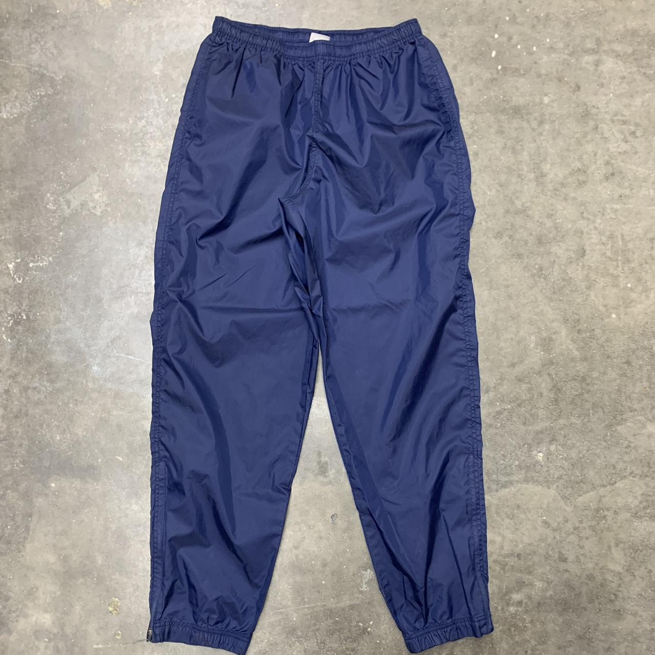 Nike Men's Navy and White Trousers | Depop