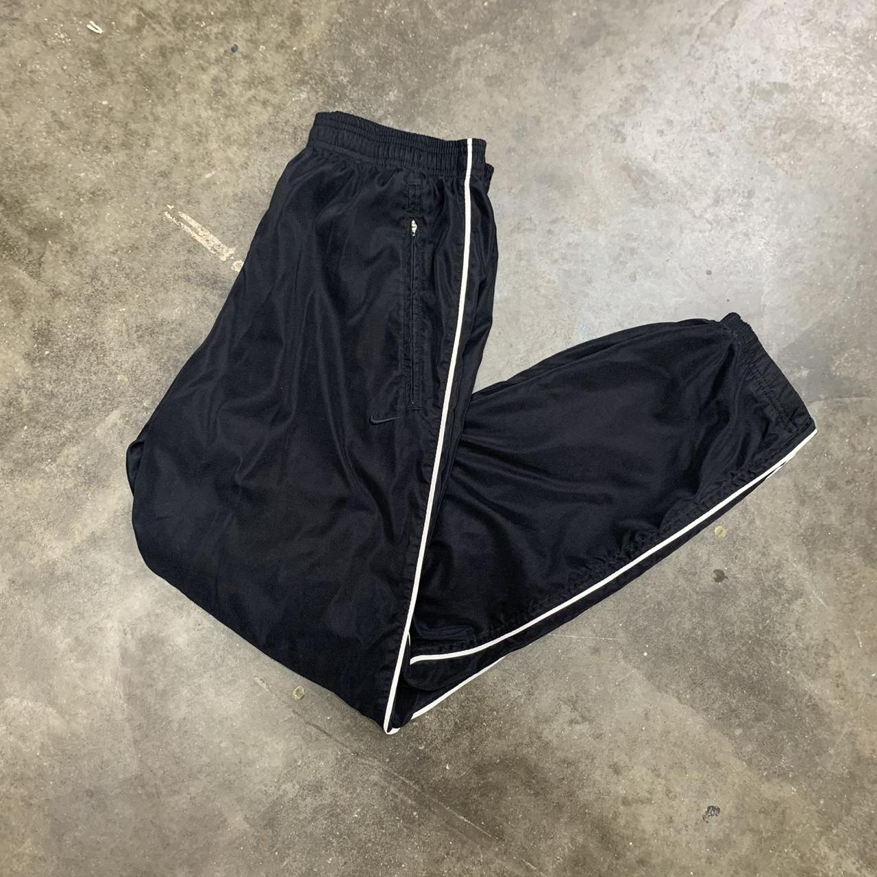Nike Y2k Black Track Pants Size... Depop