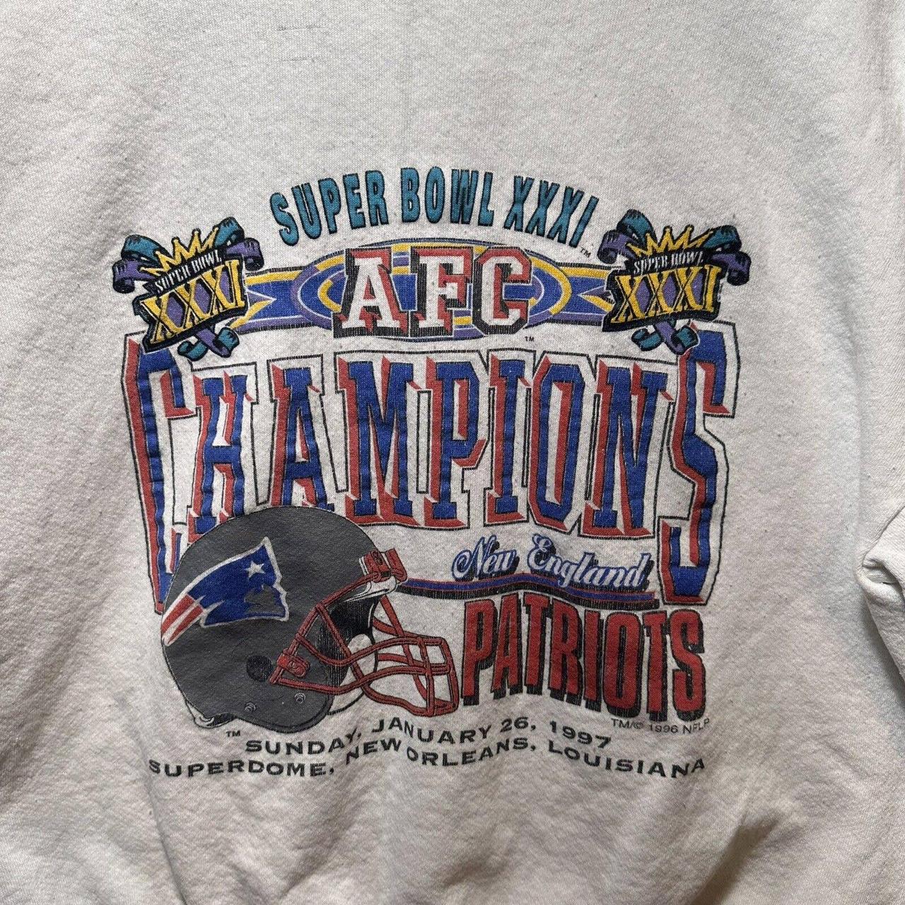 Vintage 1996 New England Patriots AFC Champs Tshirt - XL