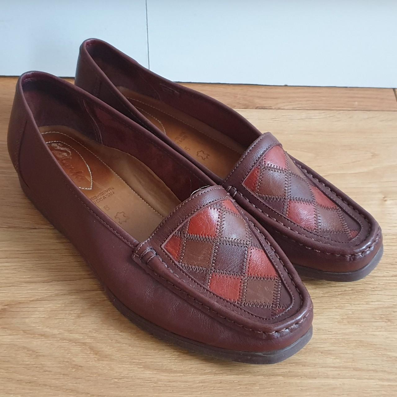 clarks brown loafers womens