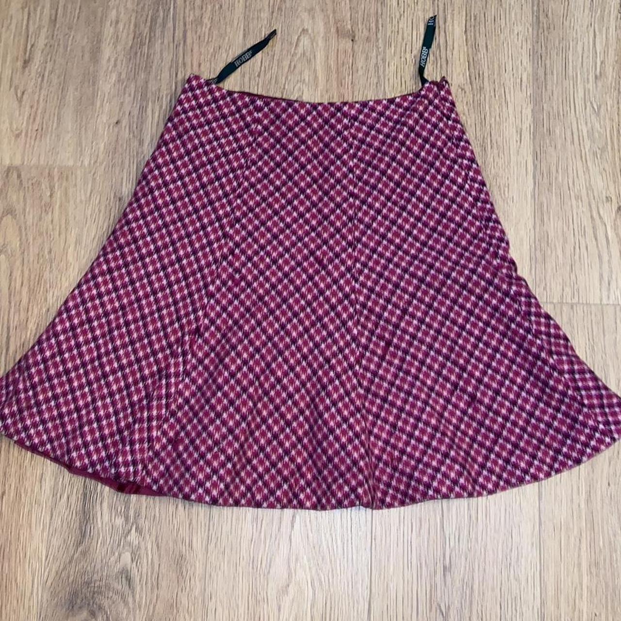 vintage hobbs midi skirt size 8 - Depop