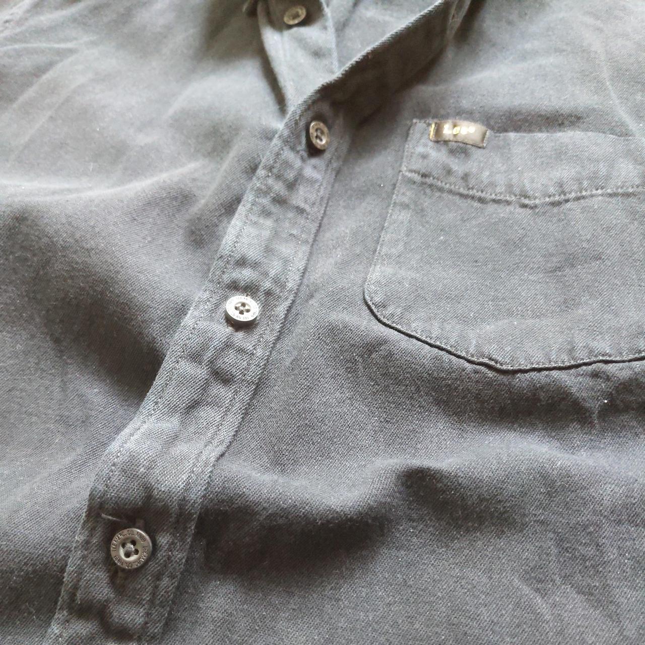 vintage lee flannel button up shirt in faded... - Depop