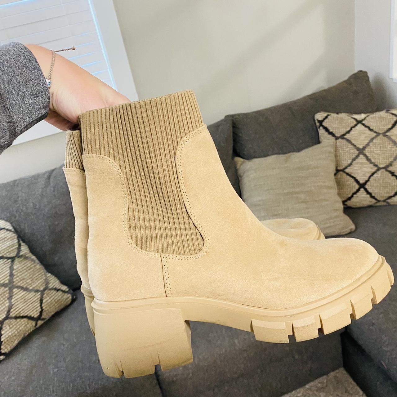 tan booties