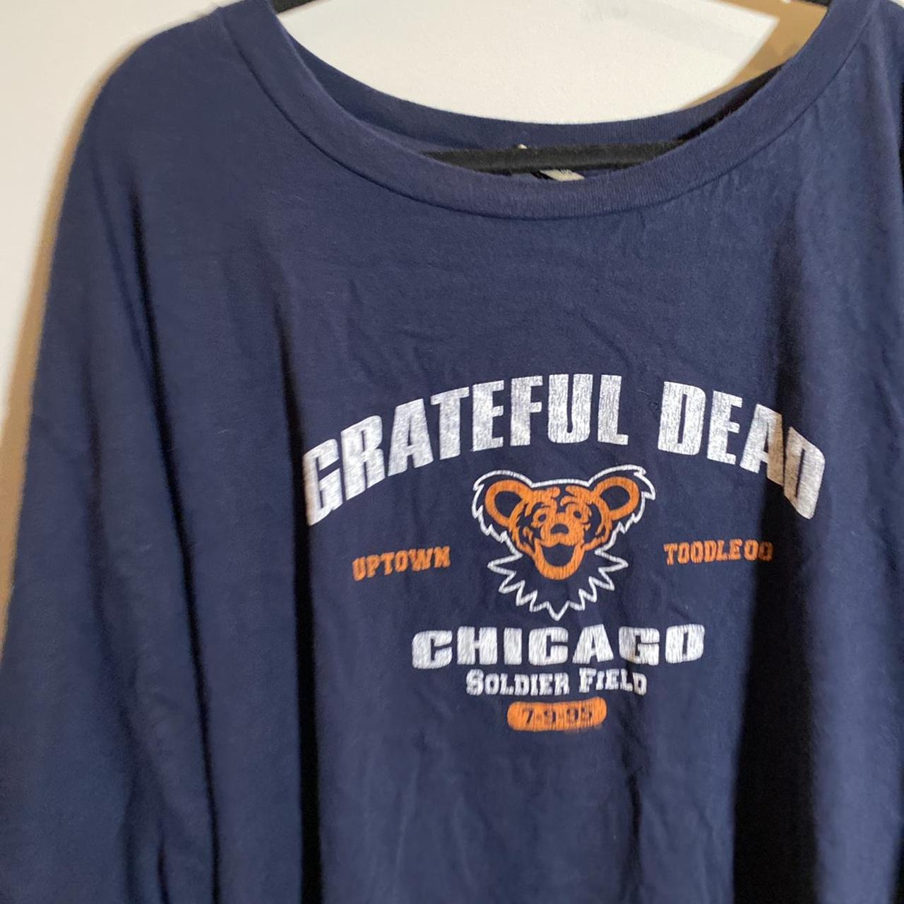 Navy Grateful Dead Chicago soldier field - Depop