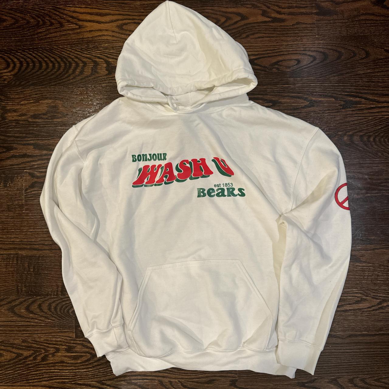 Washu Hoodie Washington University Louis Hoodie Mens L Gray League