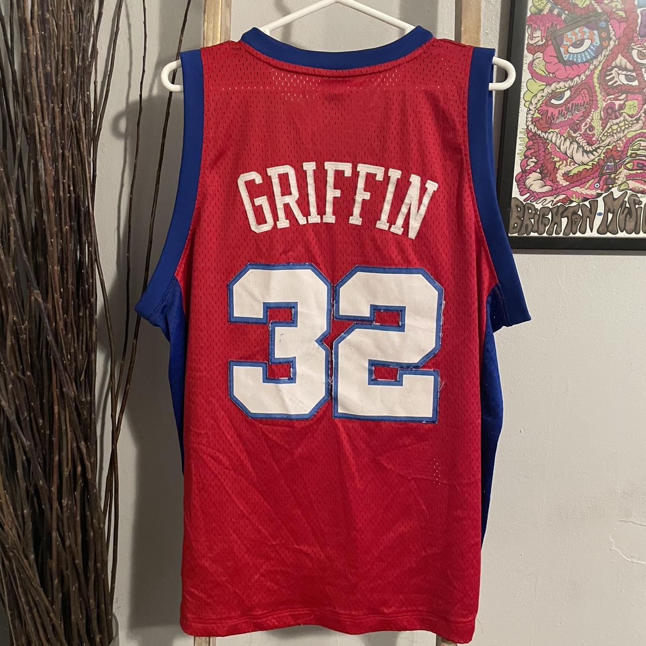 Vintage 00s White Adidas NBA Los Angeles Clippers Blake Griffin 32