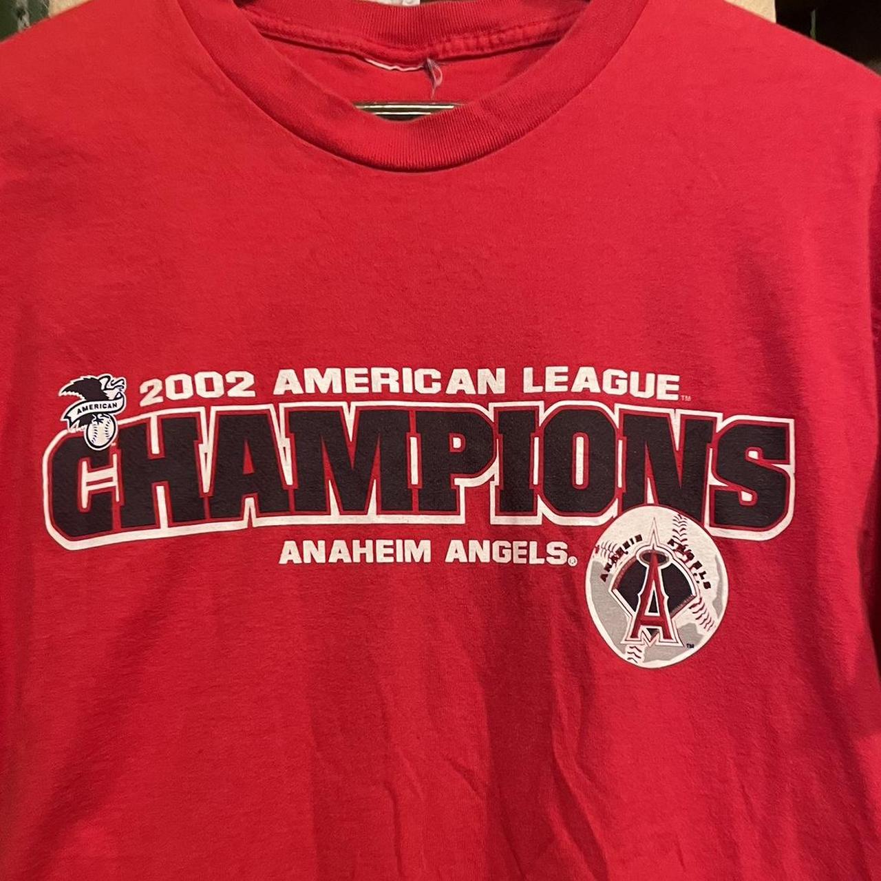 VTG Anaheim Angels 2002 World Series Champions RING T Shirt Mens