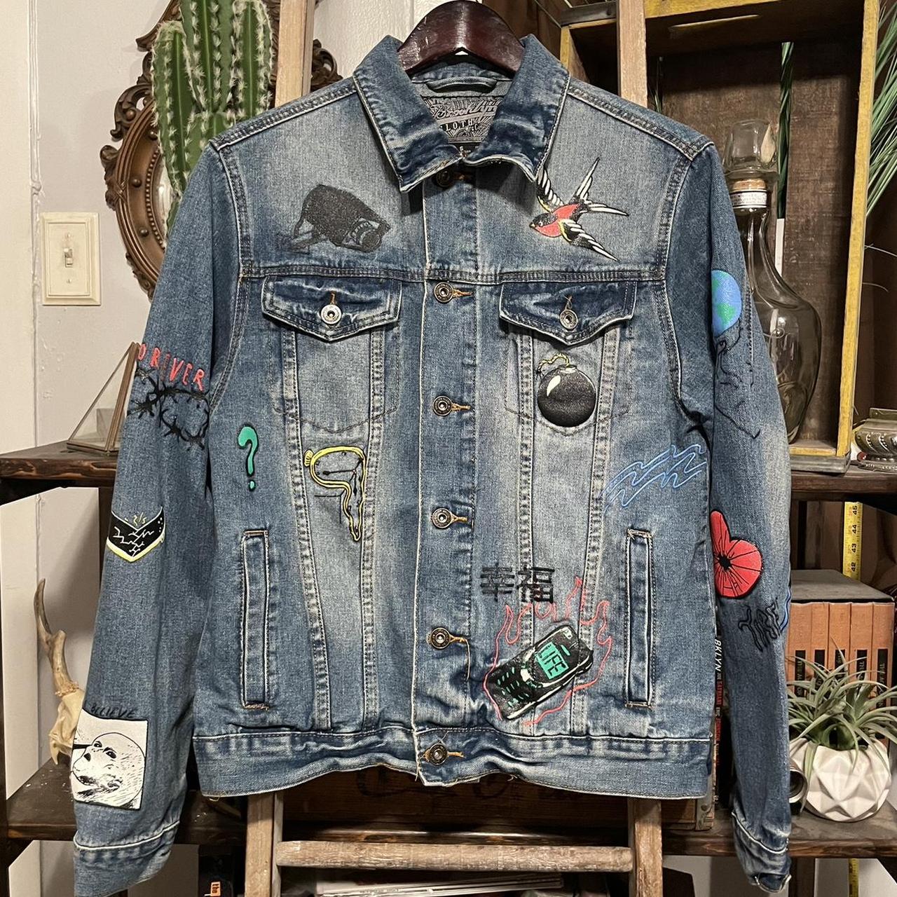 Brooklyn Cloth denim Jean jacket with retro graphics