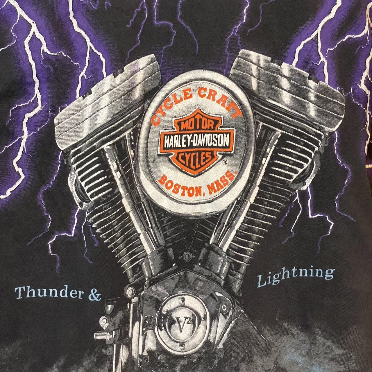USA製 HARLEY DAVIDSON THUNDER-LIGHTNING Vintage 1992 Harley Davidson Motorcycles Thunder & Lightning