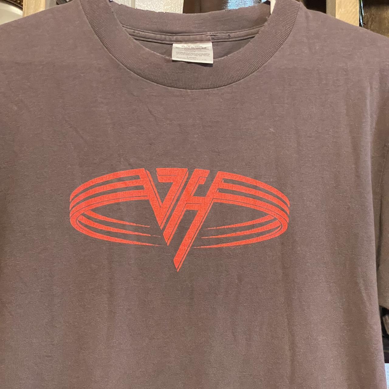 Vintage 1998 Van Halen 3 two sided faded gray tour | Depop