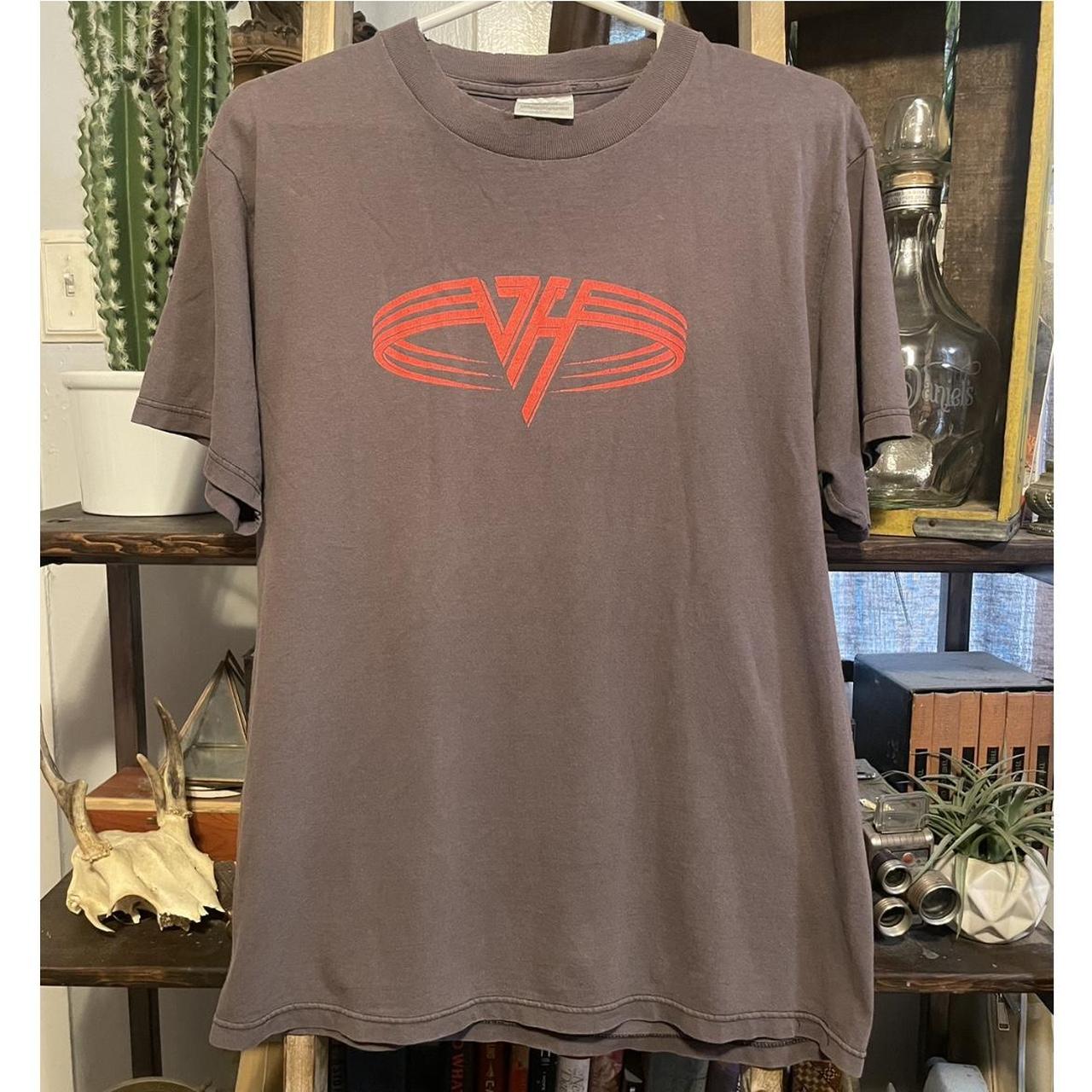 Vintage 1998 Van Halen 3 two sided faded gray tour | Depop