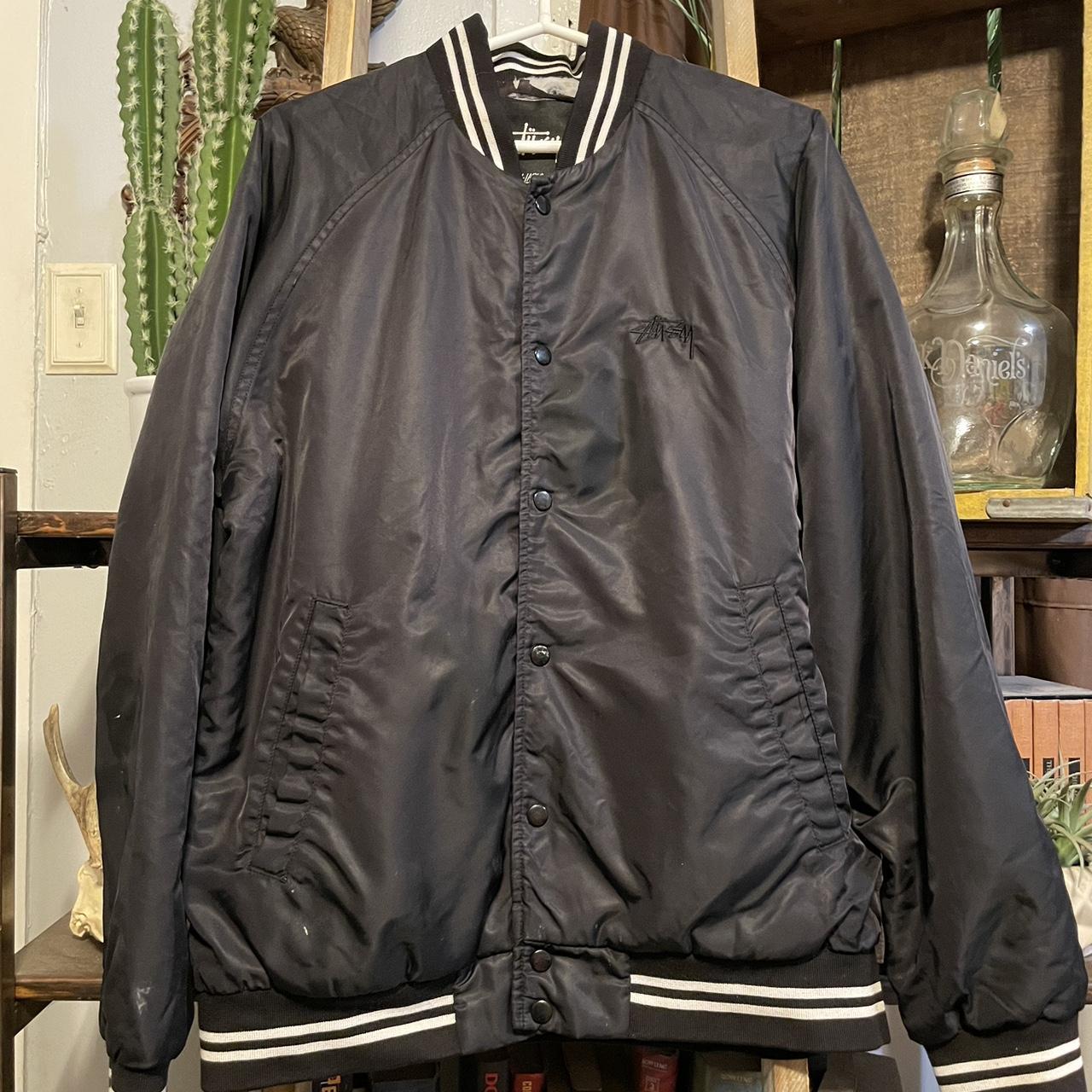 本日限定価格stussy leather bomber jacket Buy Stussy SS Link Leather Bomber 'Black' - 115739 BLAC | GOAT