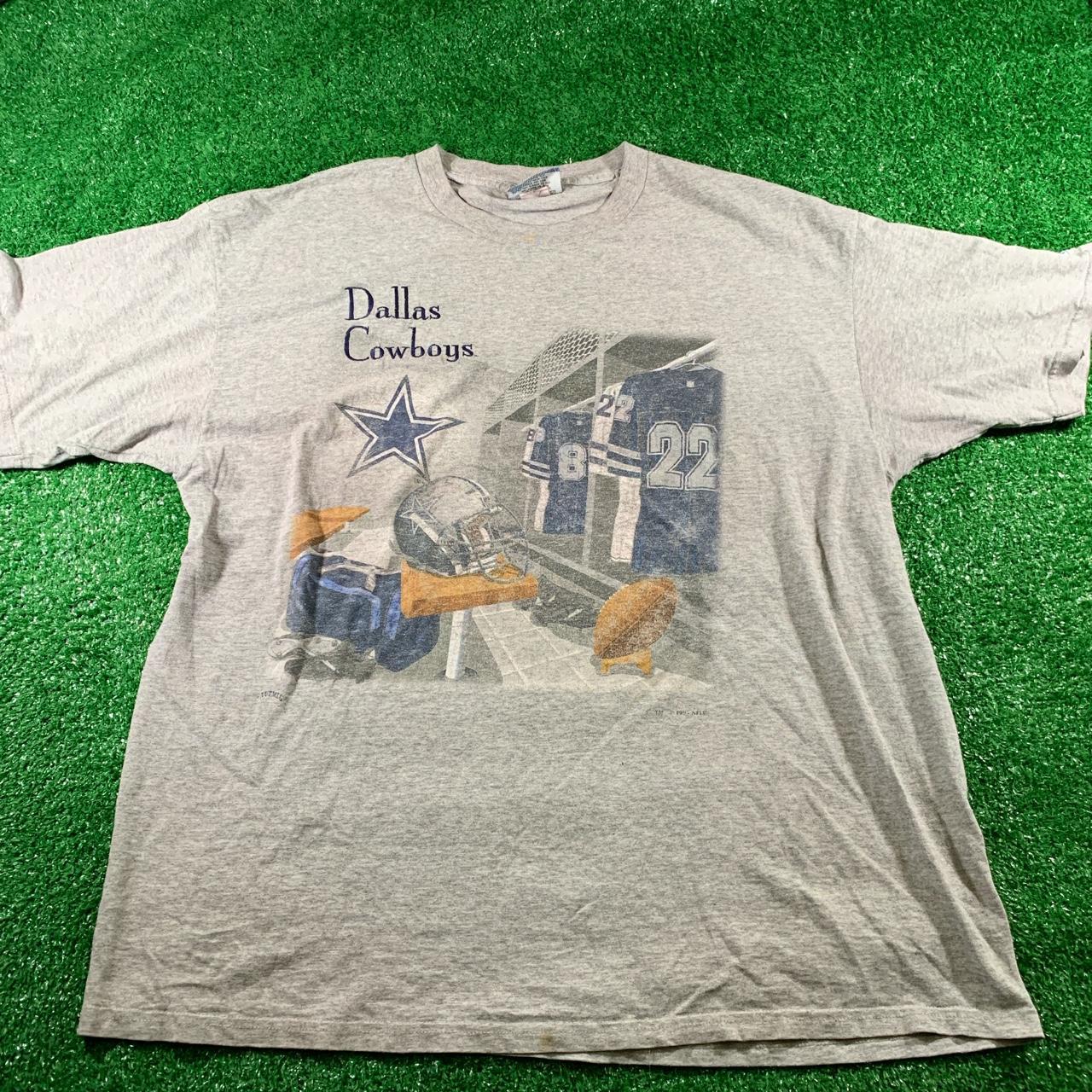 Vintage NFL gray Dallas Cowboys tshirt Size: 2XL / - Depop