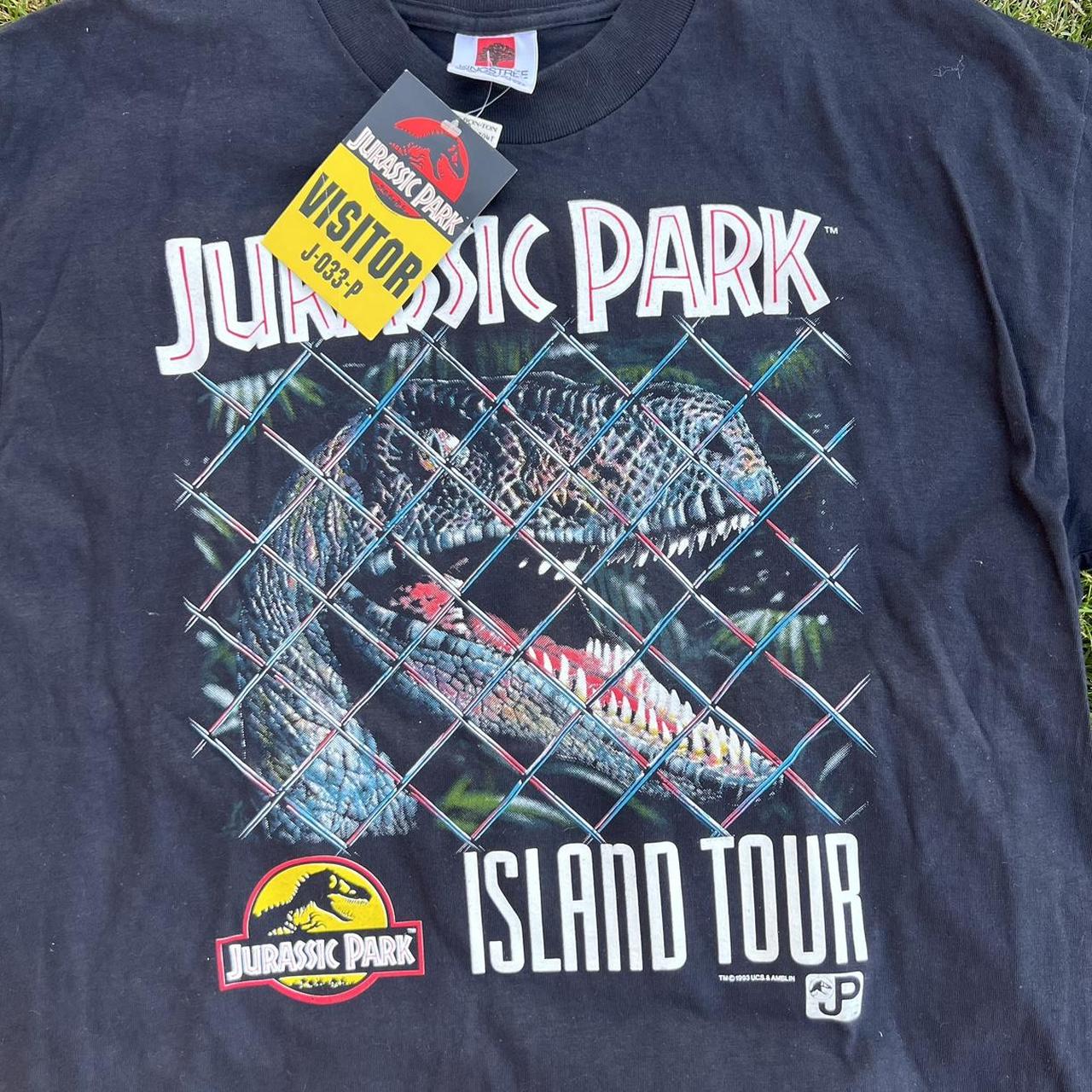 Vintage 1993 Jurassic Park Island Tour Single Stitch | Depop