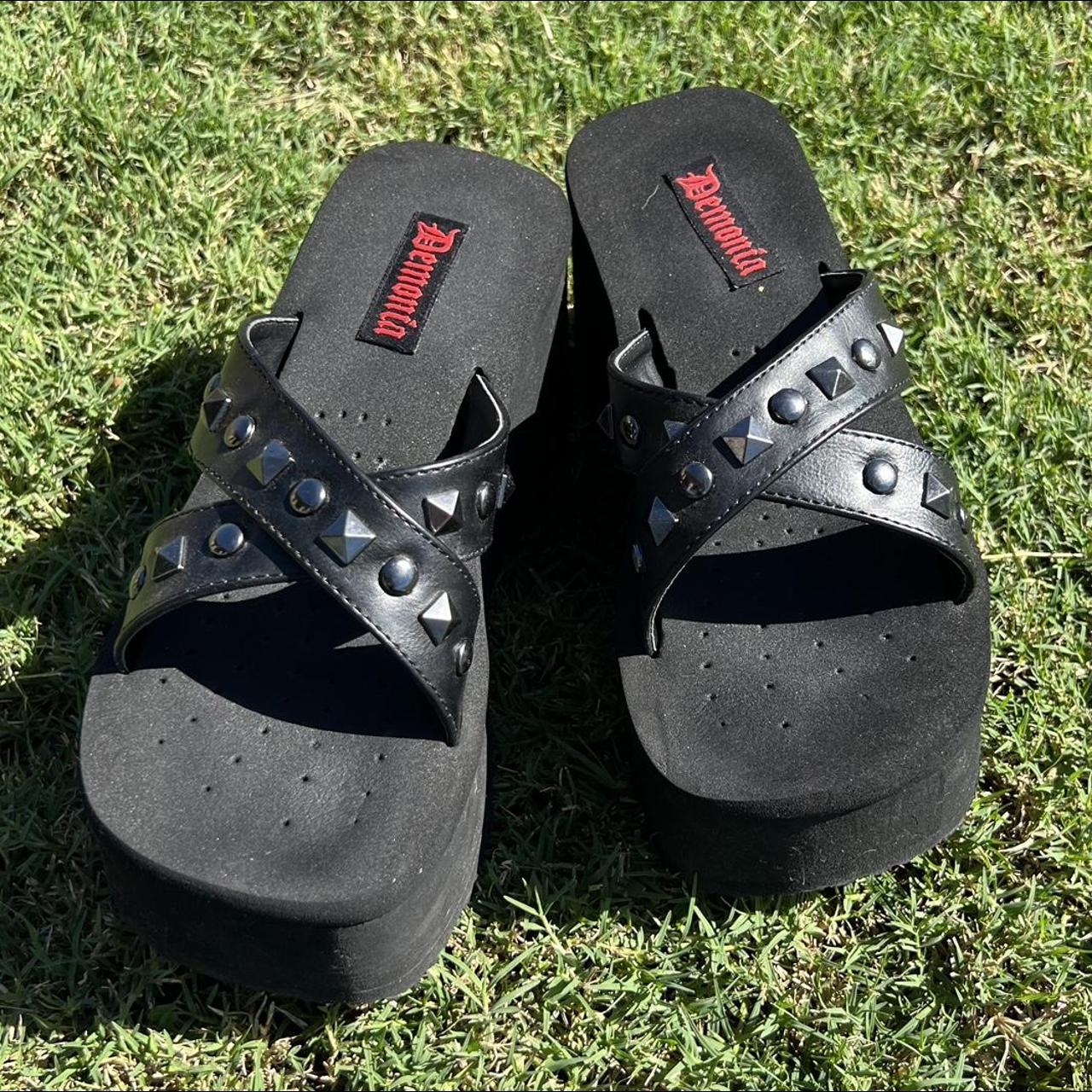 Demonia Women's Black Sandals (5)