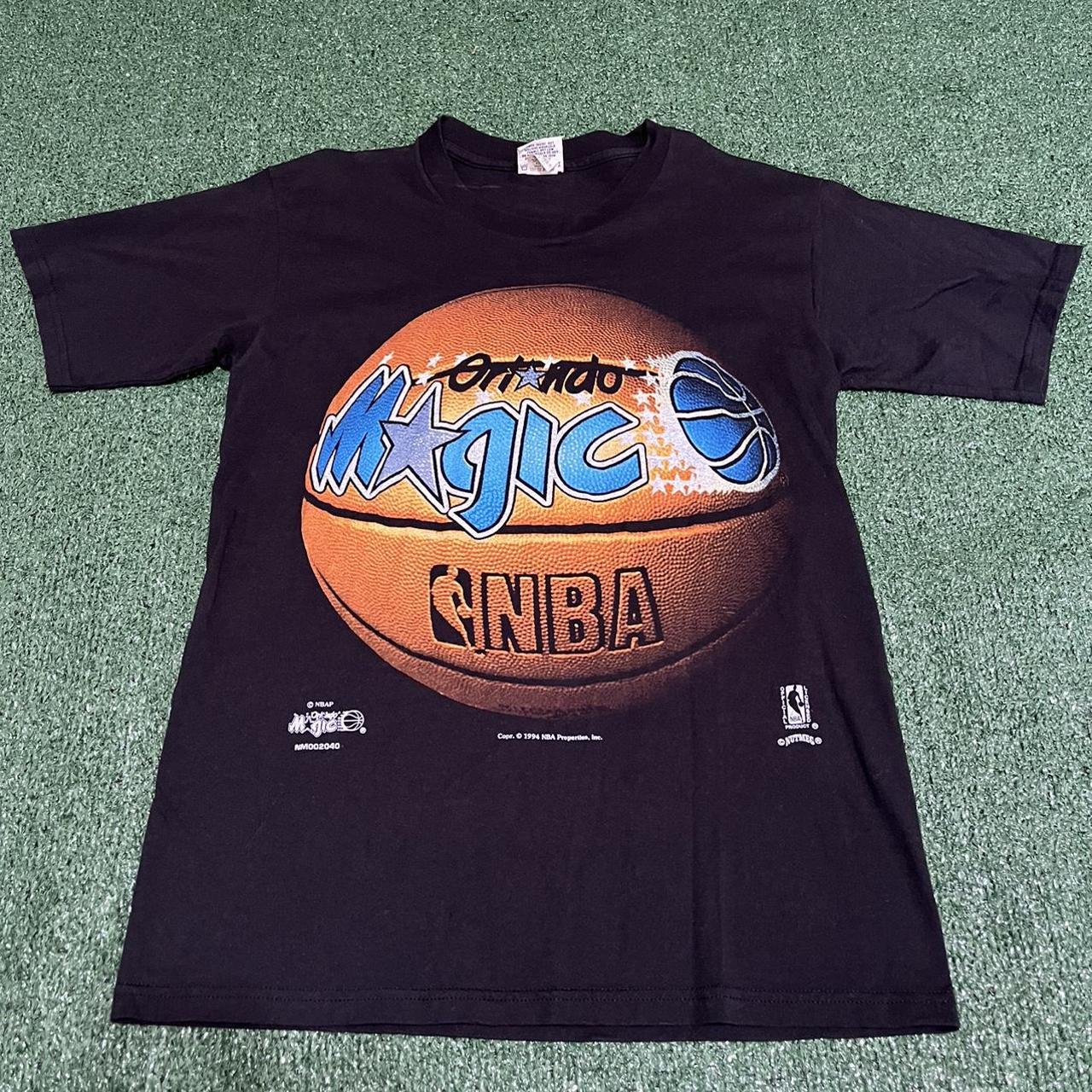 Vintage Orlando magic large logo shirt. Nutmeg size... - Depop