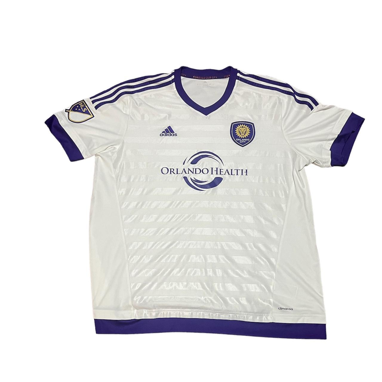 Adidas Orlando City SC Away Jersey White and Purple Size Medium