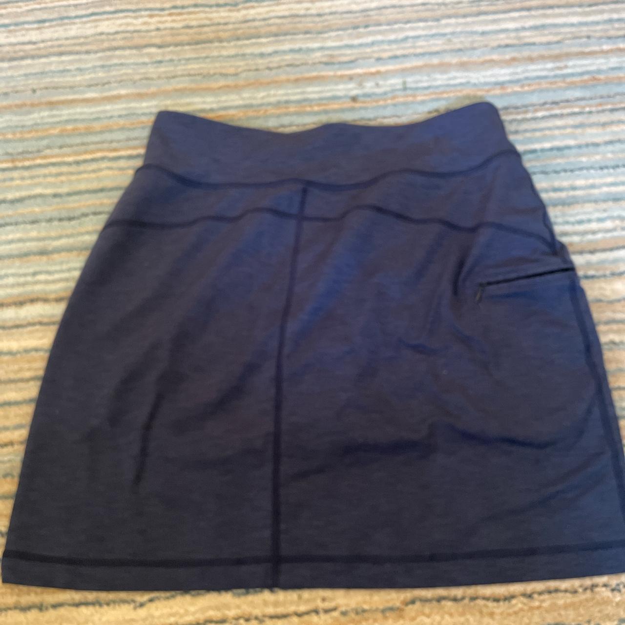 Blue skort. Skirt in the front shorts In the back - Depop