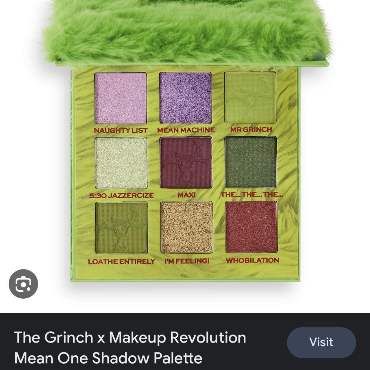 Revolution Green and Red Makeup Depop