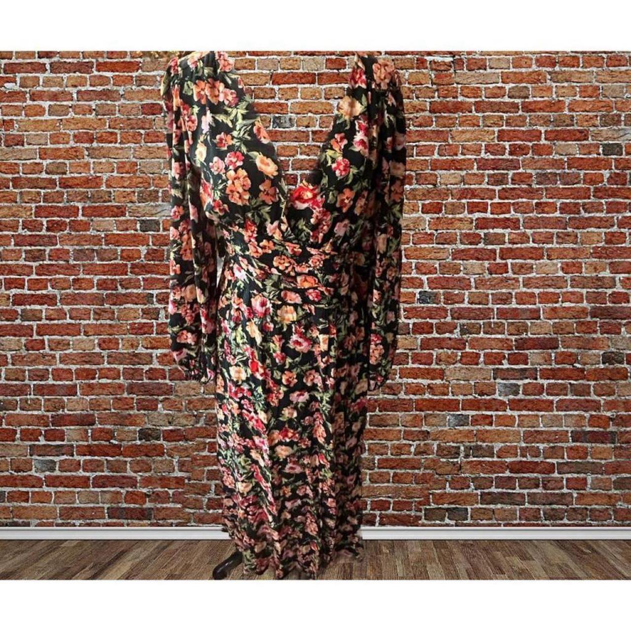 Leith floral print maxi on sale dress