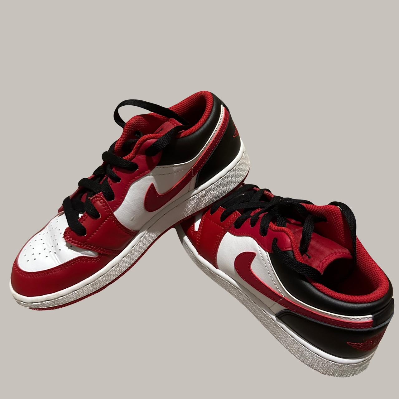 Jordan 1 low bulls gs crep protect white pen has depop