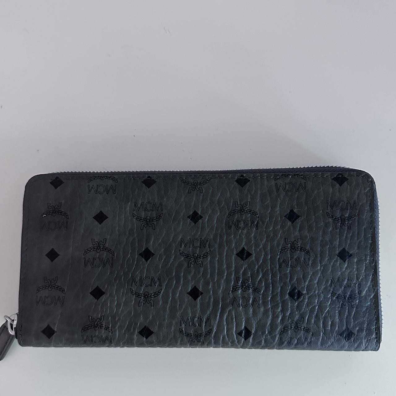 Grey mcm wallet best sale